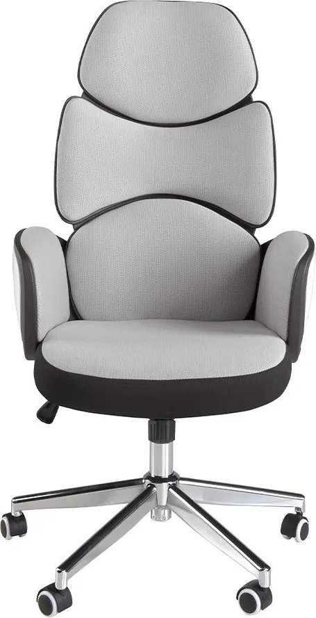 Scaun de birou pivotant design modern Gris-White