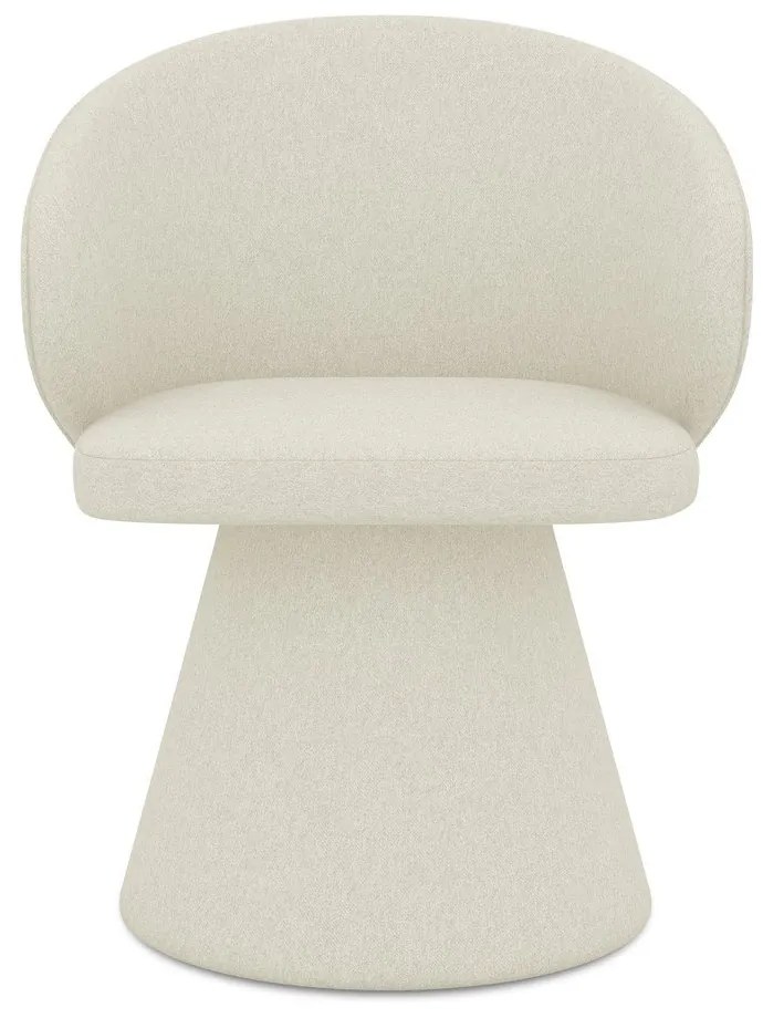 Scaun de sufragerie crem tapițat Uala – Makamii