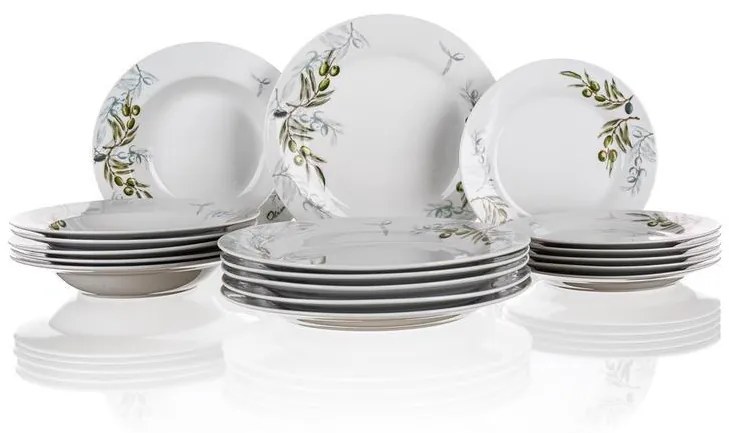 Set de farfurii din porţelan Banquet OLIVES 18 piese