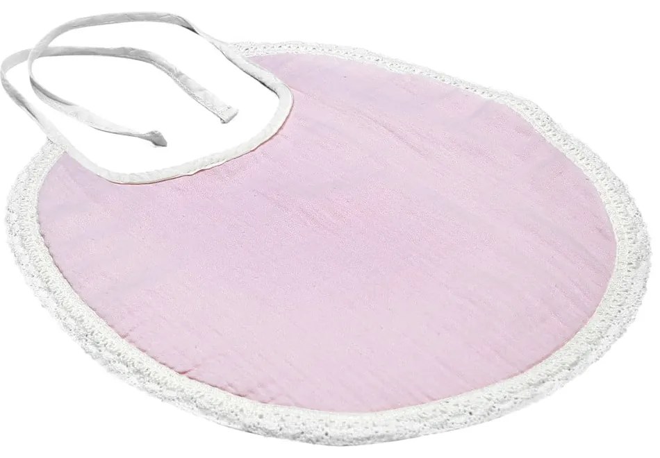 Bavețică din muselină Kindsgut Paris, roz