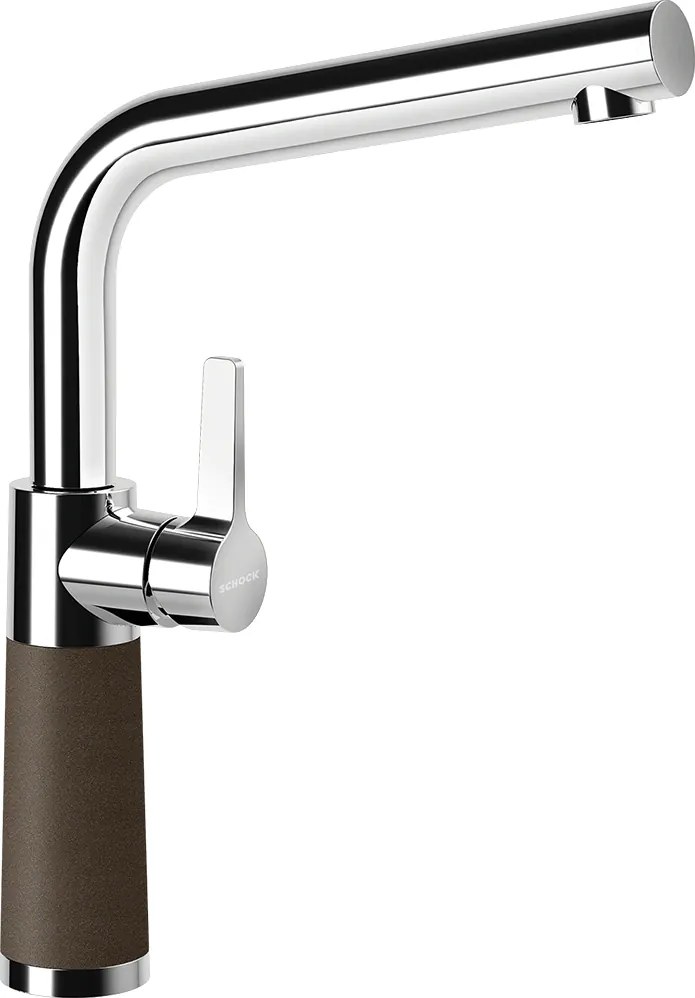 Baterie bucatarie Schock SC-540 Cristadur Bronze, aspect granit, cartus ceramic, maro bronz