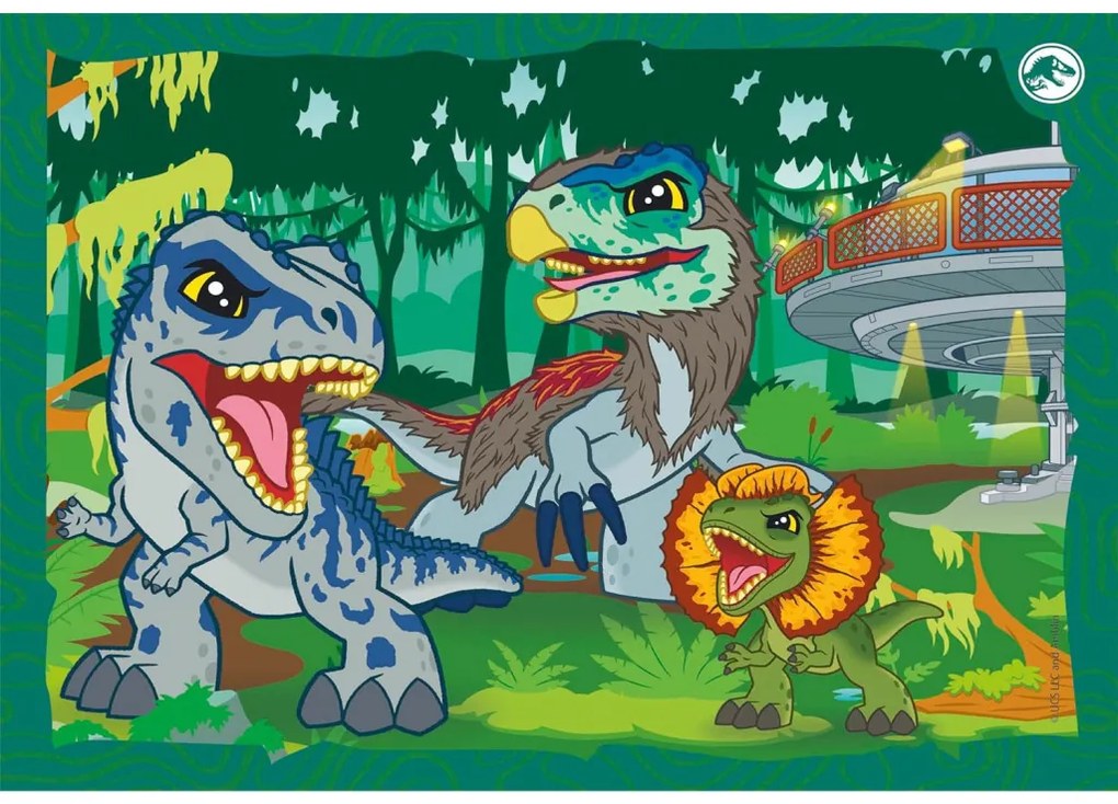 Jurassic World On the Loose 4 az 1-ben puzzle Clementoni