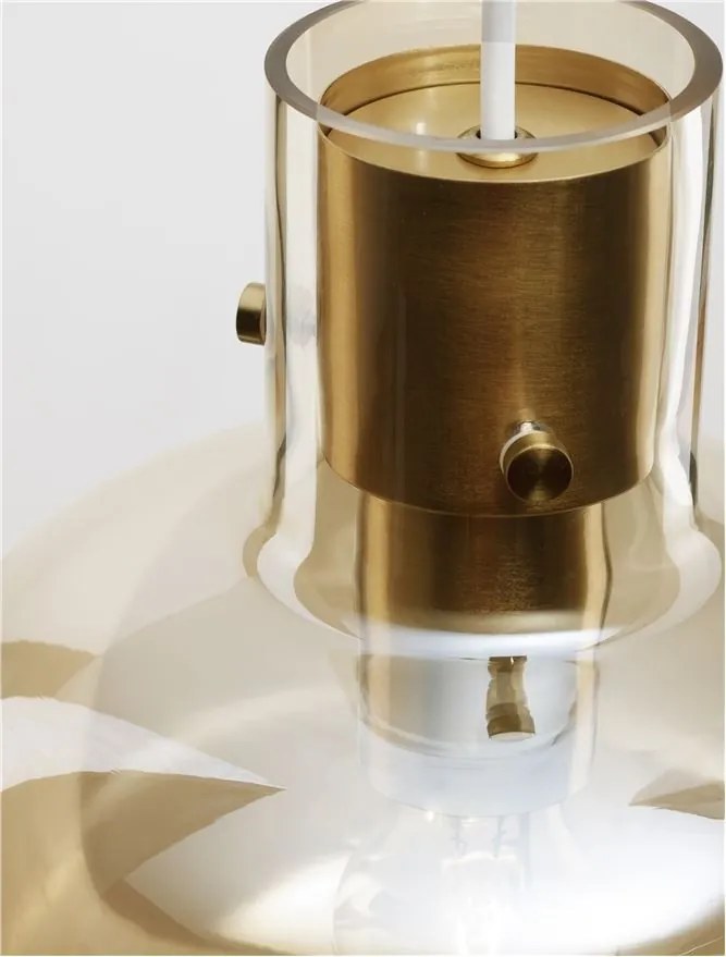 Lustra, Pendul design modern CINZIA champagne, 22cm