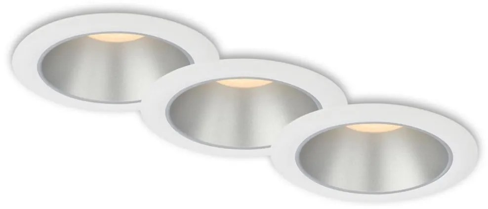 SET 3x corp de iluminat LED încastrat pentru baie Briloner 7041-036 LED/4,9W/230V alb