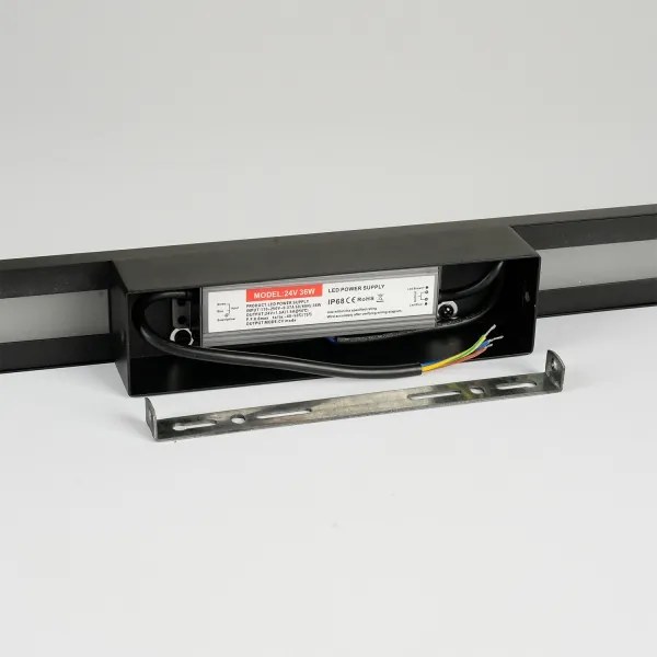 Brilagi - Aplica LED de exterior LUNA, 24W, 230V, 4000K, IP65, neagră