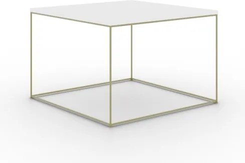 Măsuță de cafea RONI, ADRK Furniture (Culoare: Auriu / Sonoma)