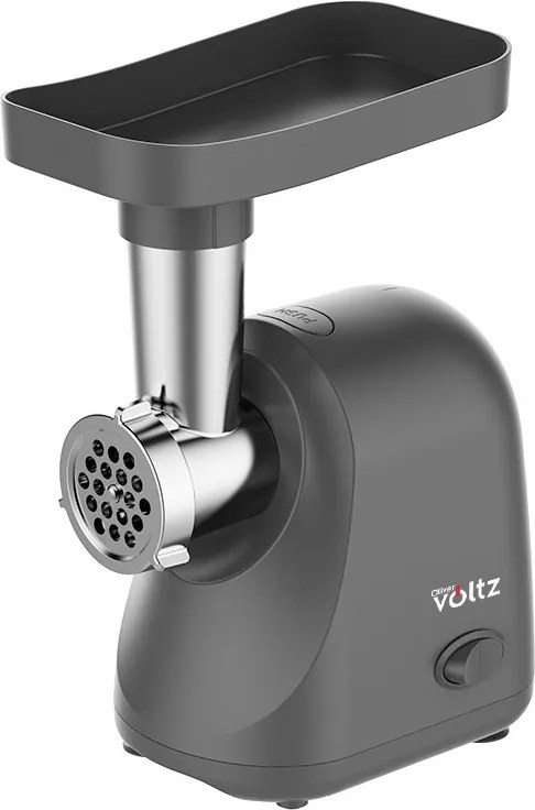 Masina de tocat carne Oliver Voltz OV51991G, 800 W, Marsarier, Accesoriu pentru rosii, accesorii de 5 si 7 mm, Otel inoxidabil, Gri inchis