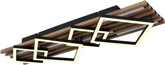 Globo 67344D3 - Plafonieră LED OBRIEN LED/30W/230V + LED/12W 3000K 31x82cm