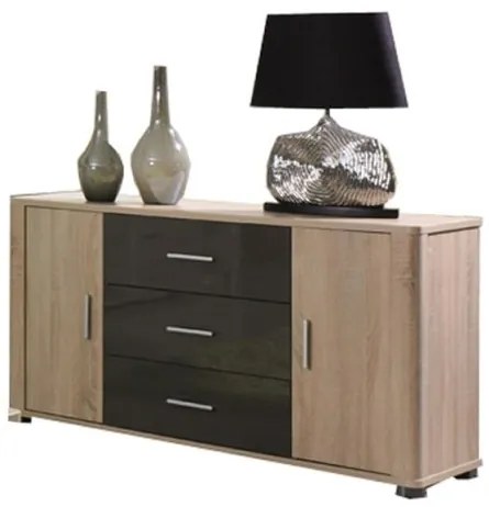 Zondo Comodă Fishburn F4 (sonoma + grafit). 606308