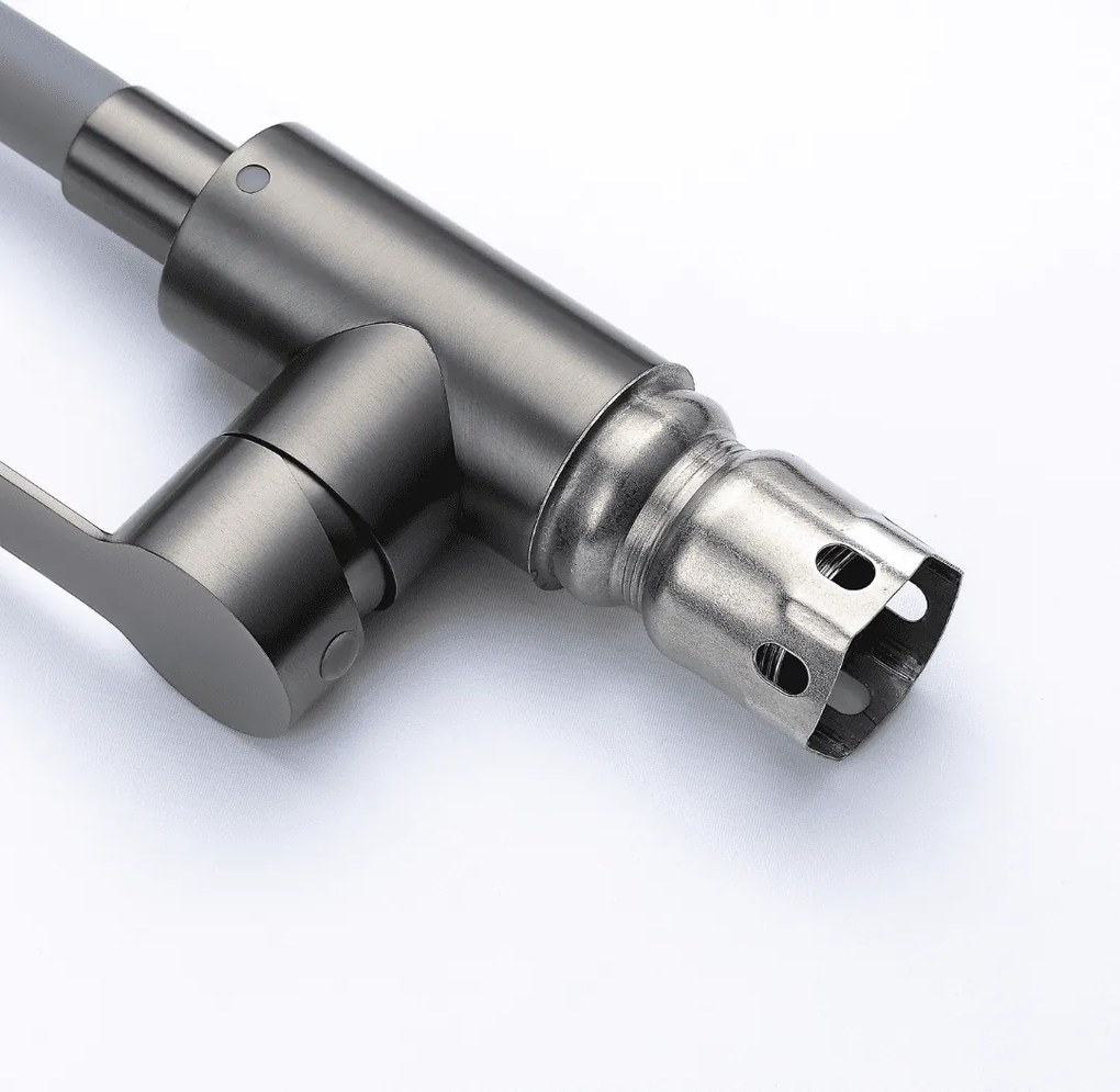 Baterie bucătărie cu pipă flexibilă - 276 oțel inoxidabil P14A