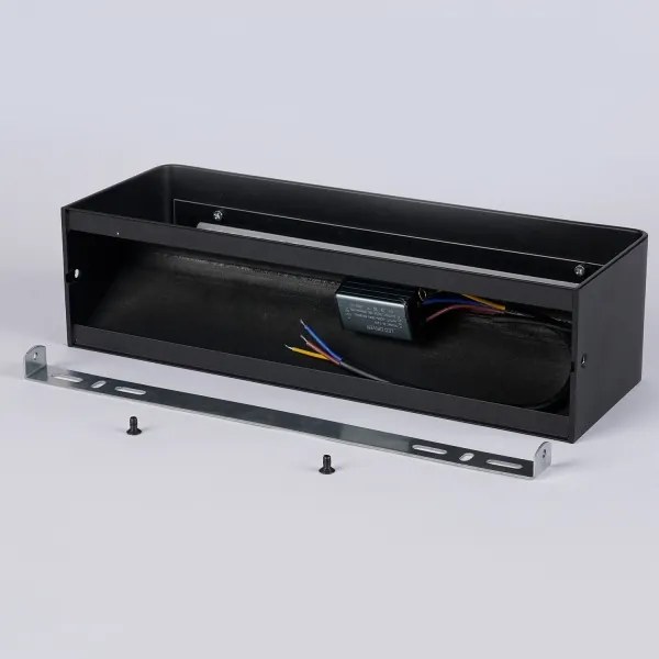 Brilagi - Aplica LED de exterior DONNANI, 12W, 230V, 30 cm, negru, IP44
