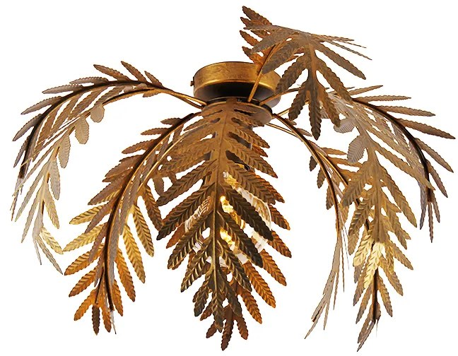 Plafoniera vintage aurie 45 cm rotundă - Botanica