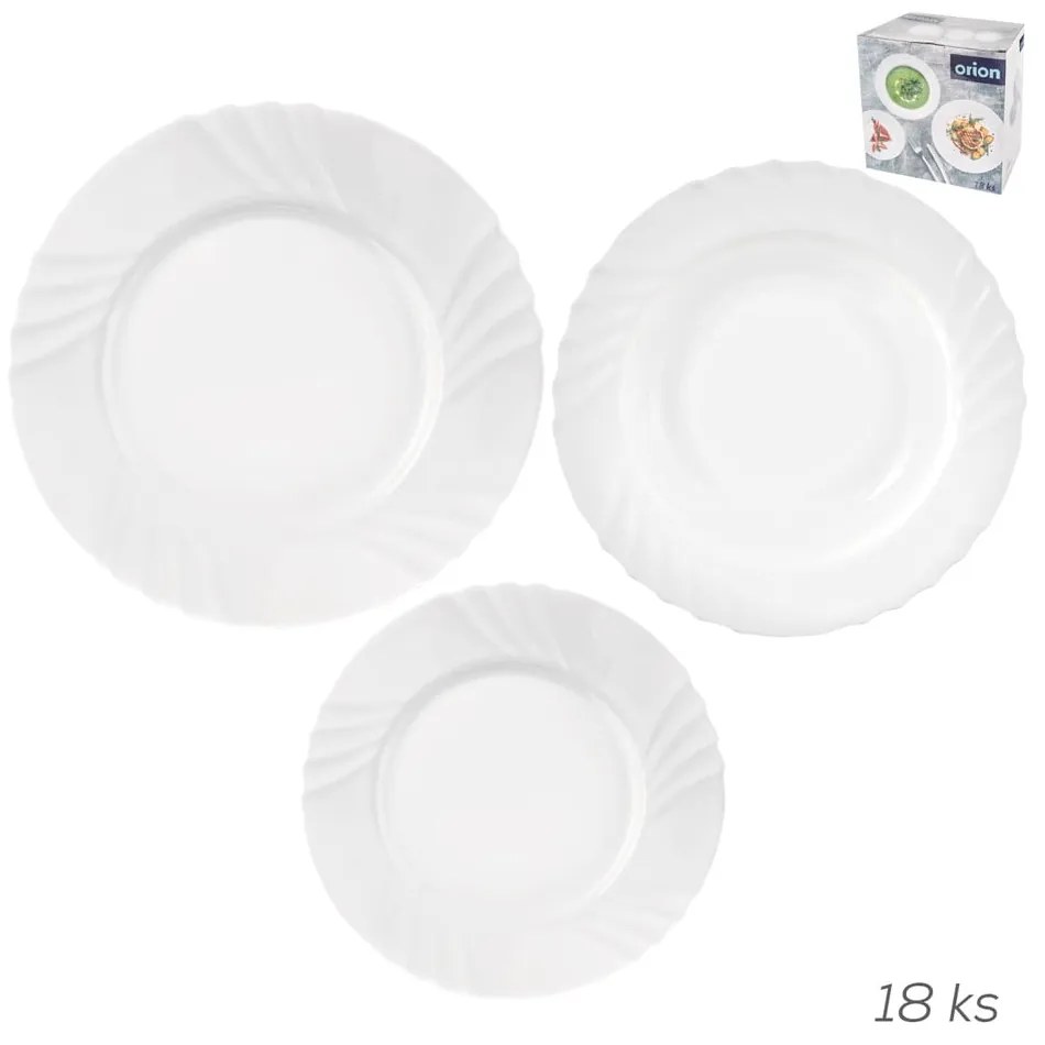 Serviciu de masă 18 buc. din sticlă Luna – Orion