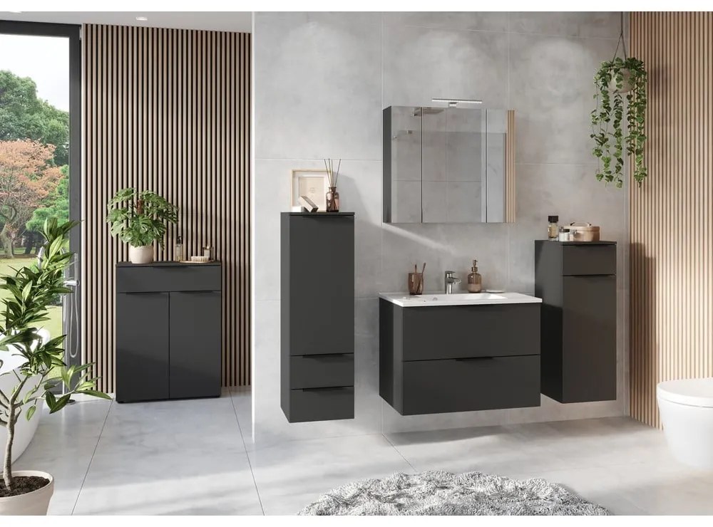 Set mobilă de baie gri antracit Crandon – Germania