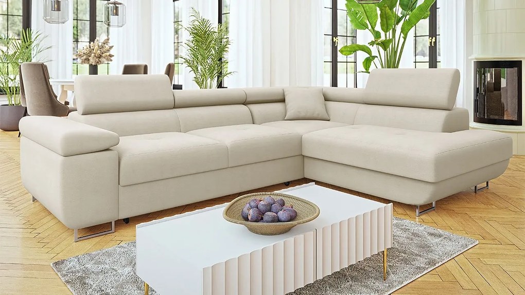 Colțar Terazuro Premium (crem) (cu sp. depozitare) (D). 1105323