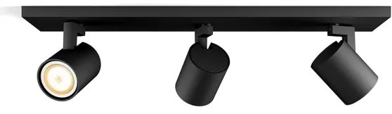 Spot LED dimabil Philips Hue RUNNER 3xGU10/4,2W/230V negru + telecomandă