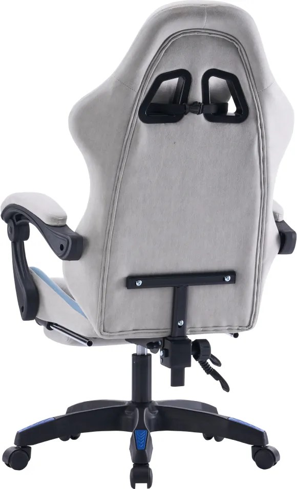 Scaun de birou/gaming, gri/albastru, ZODIA
