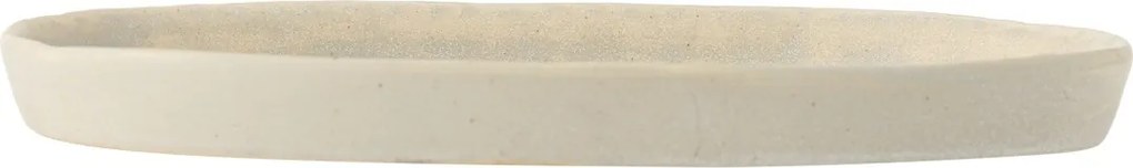 Platou oval din ceramică natur cu homar sculptat în relief, 29×18×2,5 cm, "Hadden"