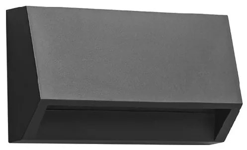 Aplica LED de perete pentru iluminat exterior, IP54 Udir grafit