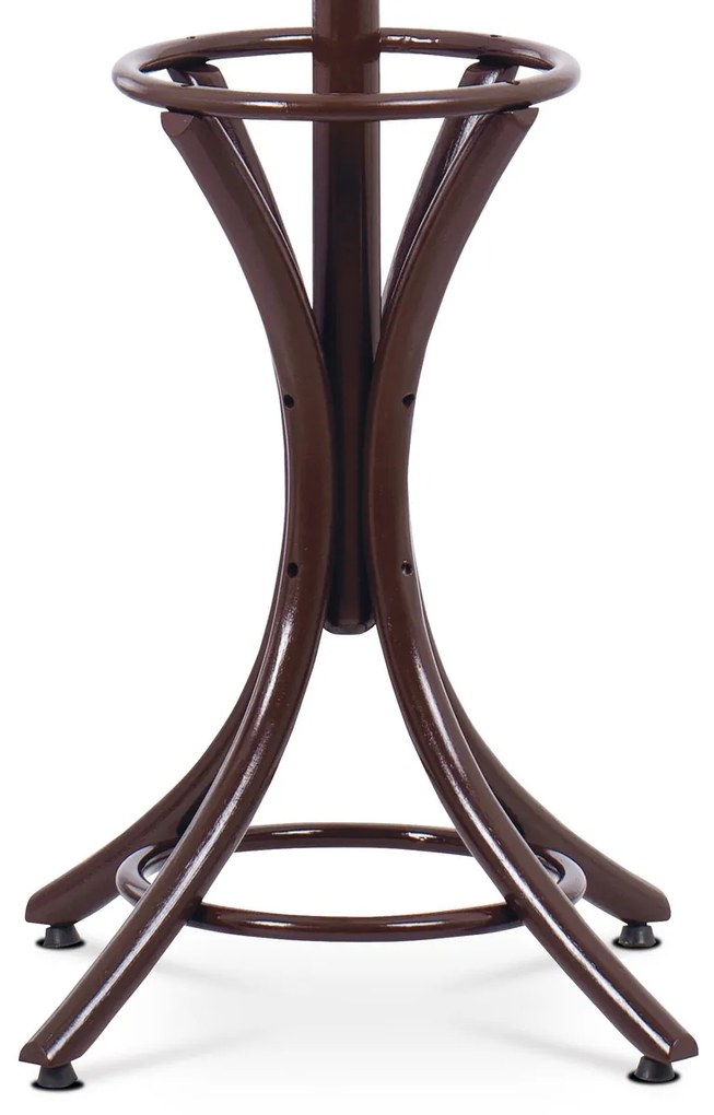 Cuier cu picior, din lemn, maro închis, 185 cm