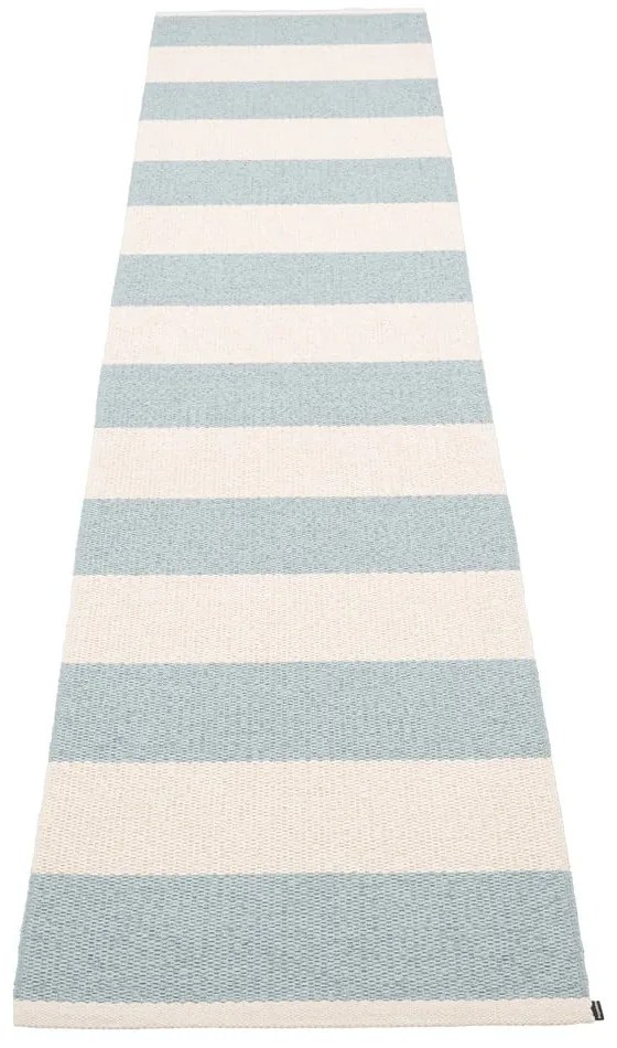 Covor tip traversă pentru interior și exterior albastru deschis/crem 70x300 cm Bob Blue Fog – Pappelina