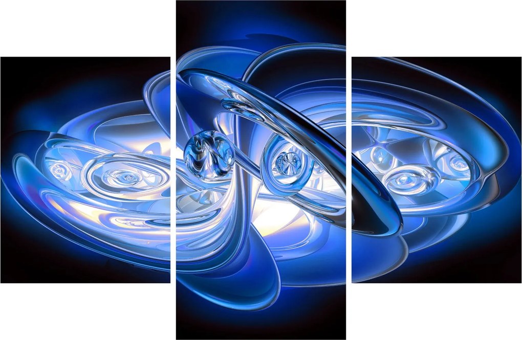 Tabloul abstract albastru (90x60 cm)