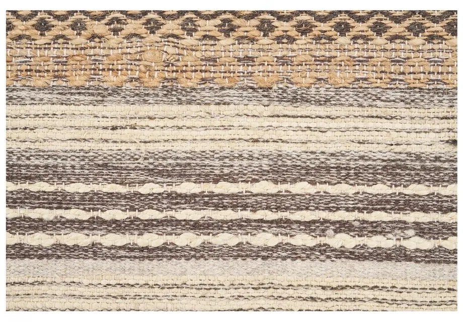 Covor maro țesut manual din amestec de iută 60x90 cm Morena – House Nordic