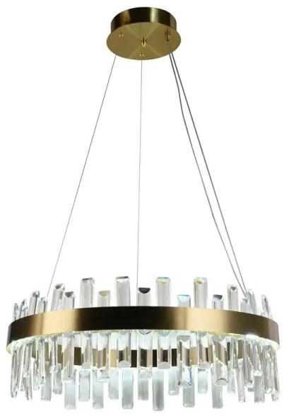Lustră LED de cristal dimabilă pe cablu LED/80W/230V + telecomandă