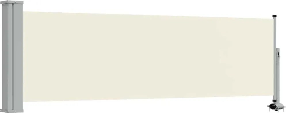vidaXL Copertină laterală retractabilă de terasă, crem, 80 x 300 cm
