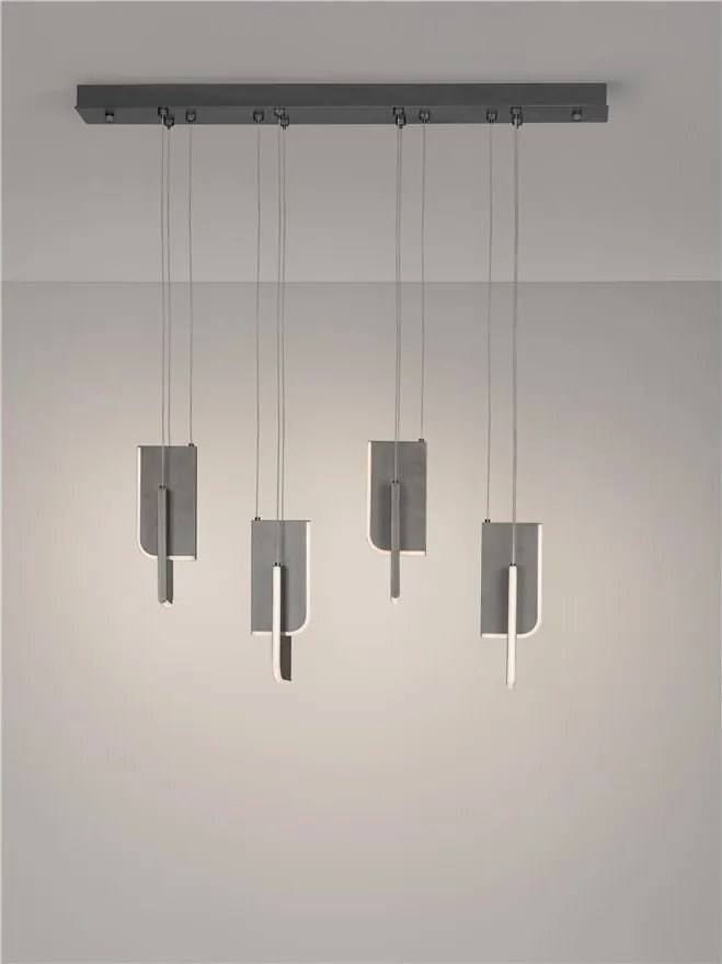 Lustra LED suspendata liniara design decorativ 3000K TOTEM