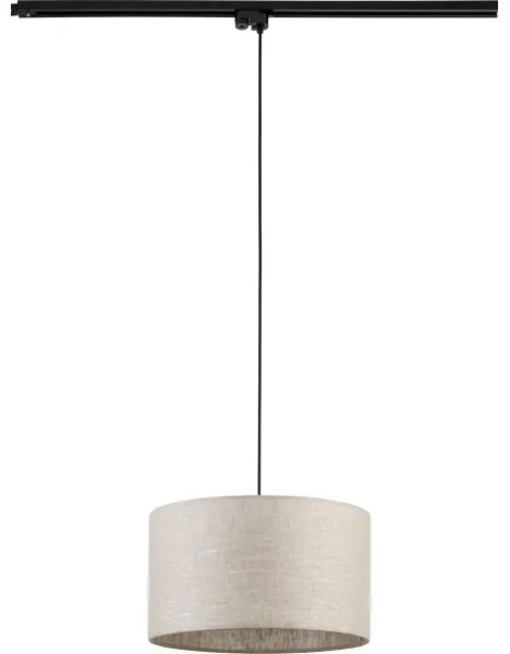 Lustră pe cablu pentru sistem de șină TRACER 1xE27/15W/230V d. 38 cm negru/gri