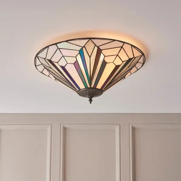 Endon 63935 - Plafonieră Tiffany ASTORIA, 2xE27/60W/230V, Ø 48 cm