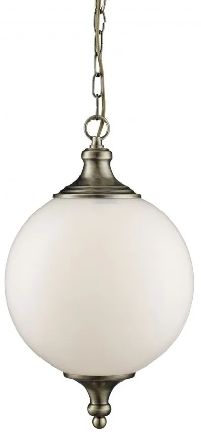 Lustra / Pendul design clasic Avalon alama antic / opal 3051AB SRT