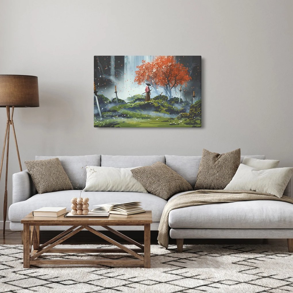 Tablou - Ilustrație a Grădinii de săbii (90x60 cm)