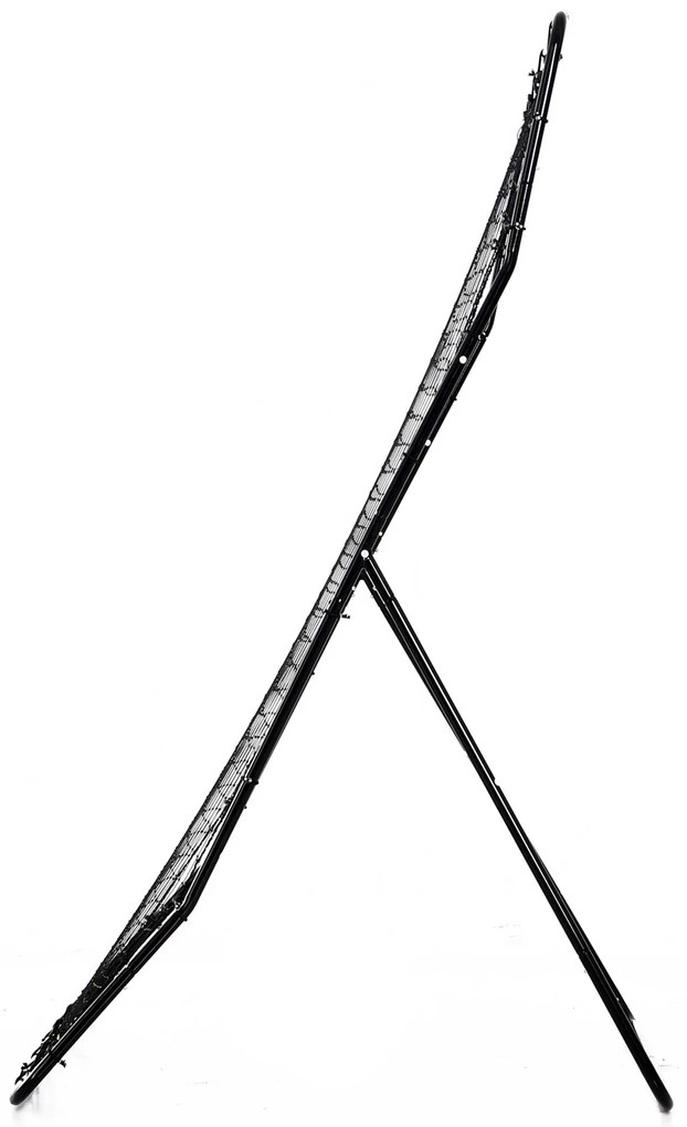 HOMCOM Plasă Rebounder Pliabilă pentru Fotbal și Baseball cu 21 de Corzi și Zonă de Precizie, 123x90x174 cm, Negru | Aosom Romania