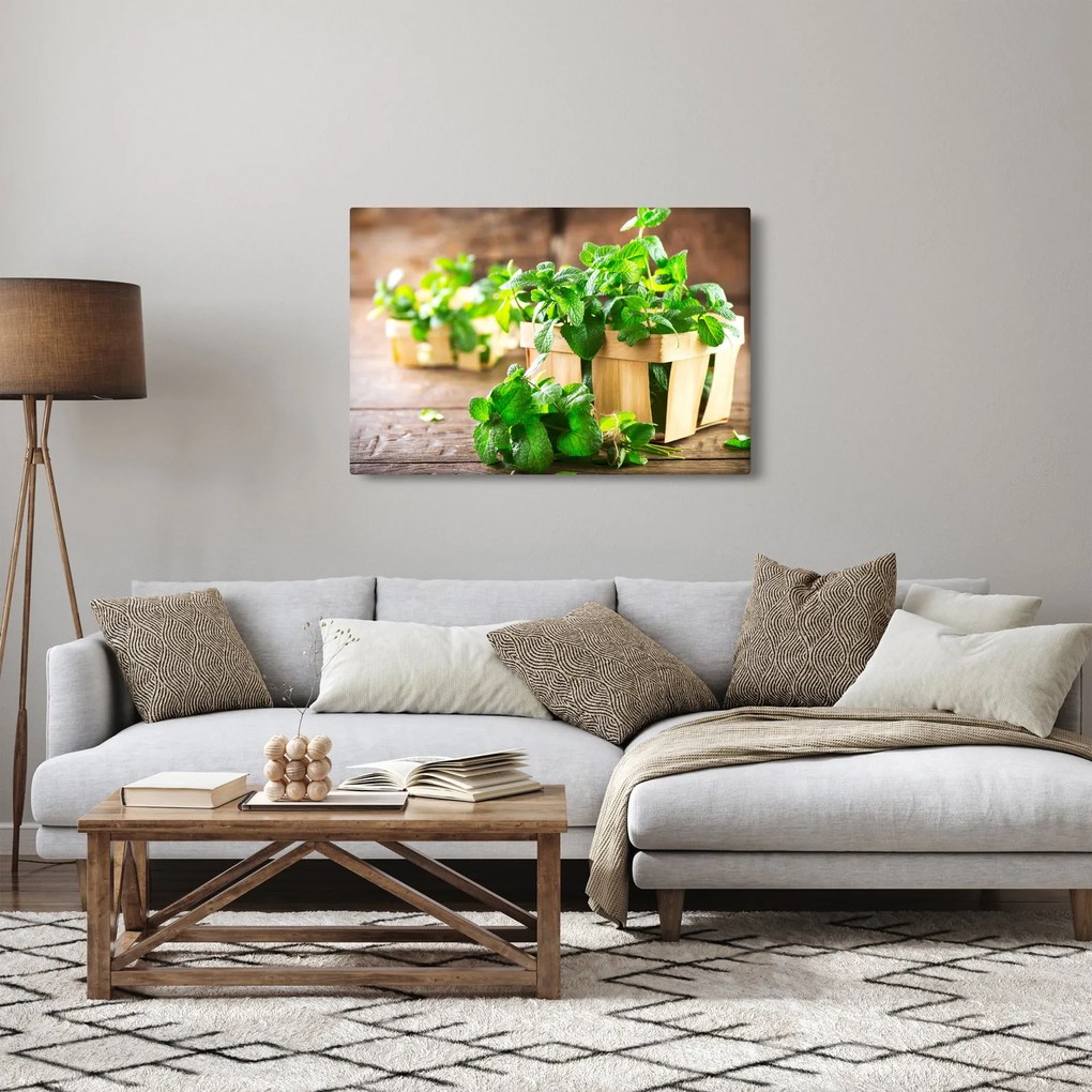 Tablou cu menta proaspătă (90x60 cm)