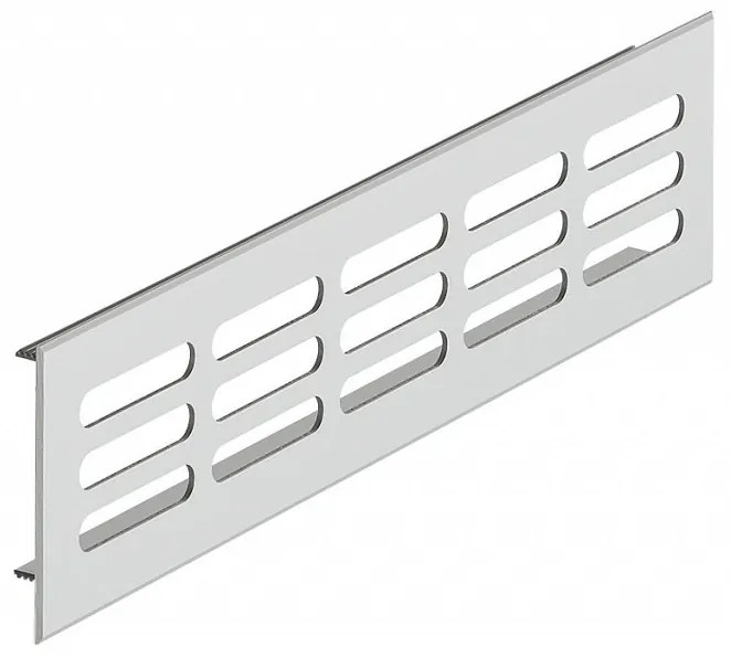 Grila IFL aerisire calorifer, finisaj aluminiu (Latime: 70 mm, Lungime totala: 500 mm)