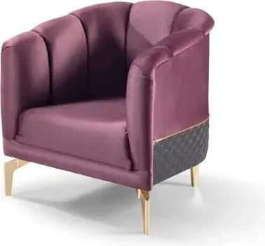 Canapea extensibila cu 3 locuri living – stofa gri, detalii aurii – Extra