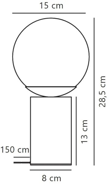 Lampă de masă Nordlux LILLY 1xE14/25W/230V marmură/maro