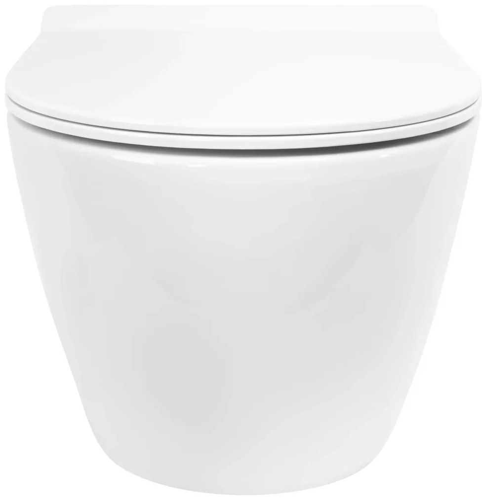 Rea Carter vas wc cu capac soft-close agatat da da alb lucios REA-C4801