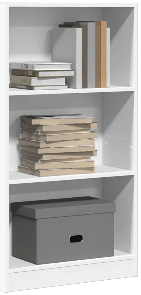 vidaXL Bibliotecă, alb, 60x24x109 cm, lemn prelucrat
