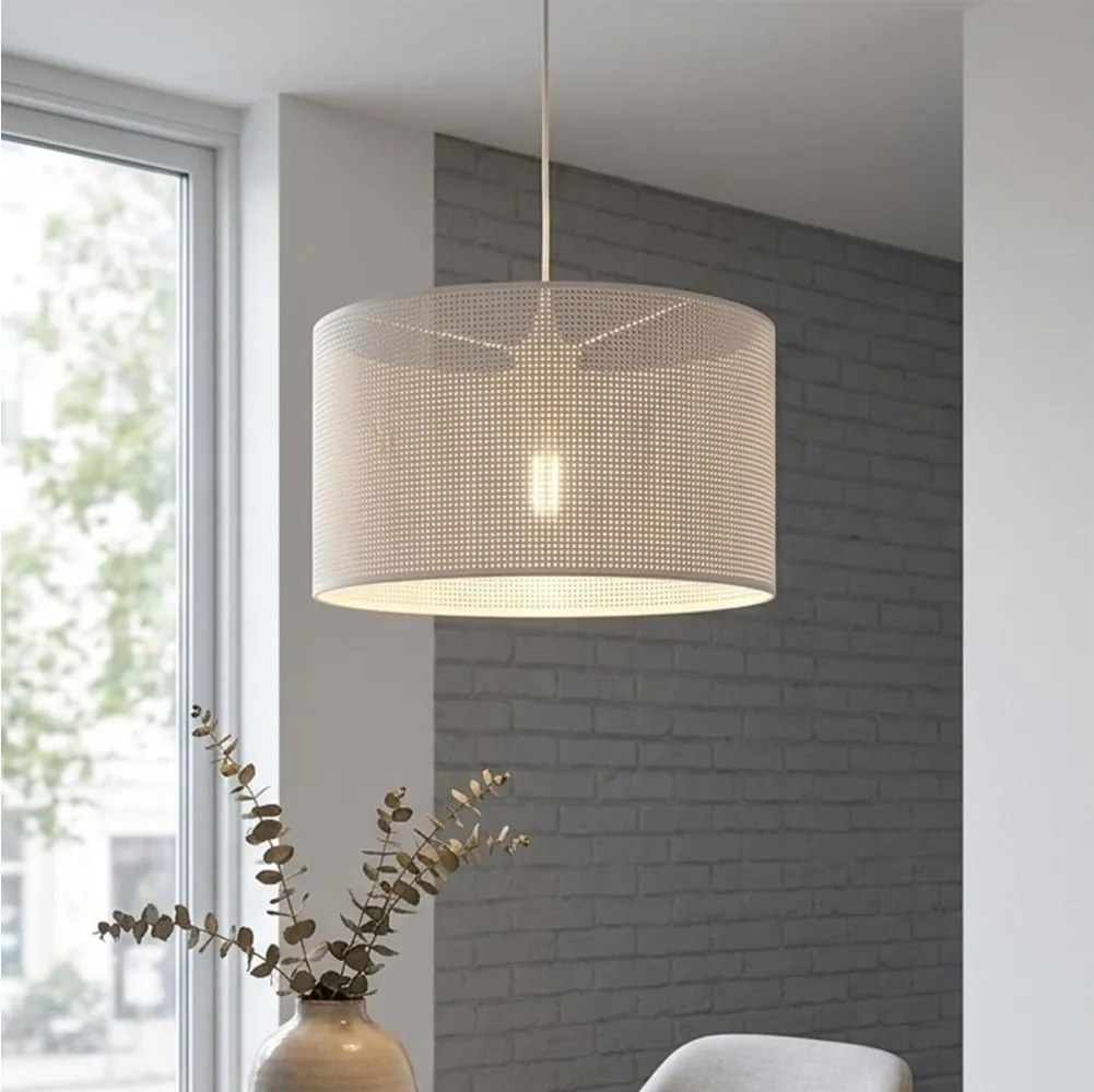 Brilagi - Lustră suspendată pe cablu SIRIJA MODERN 1xE27/60W/230V Ø 35 cm alb
