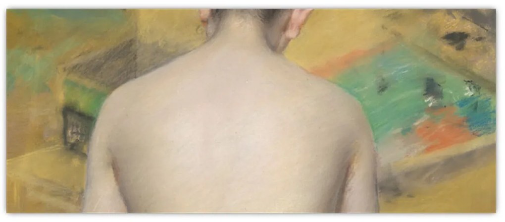 Tablou - William Merritt Chase, Study of Flesh Color and Gold, reproducere (120x50 cm)