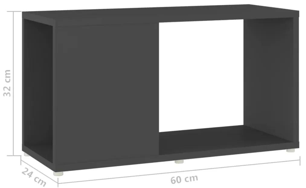 Comoda TV, gri, 60x24x32 cm, PAL 1, Gri