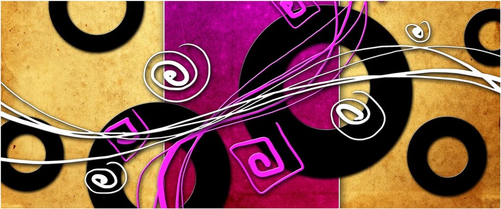 Tablou abstracției (120x50 cm)