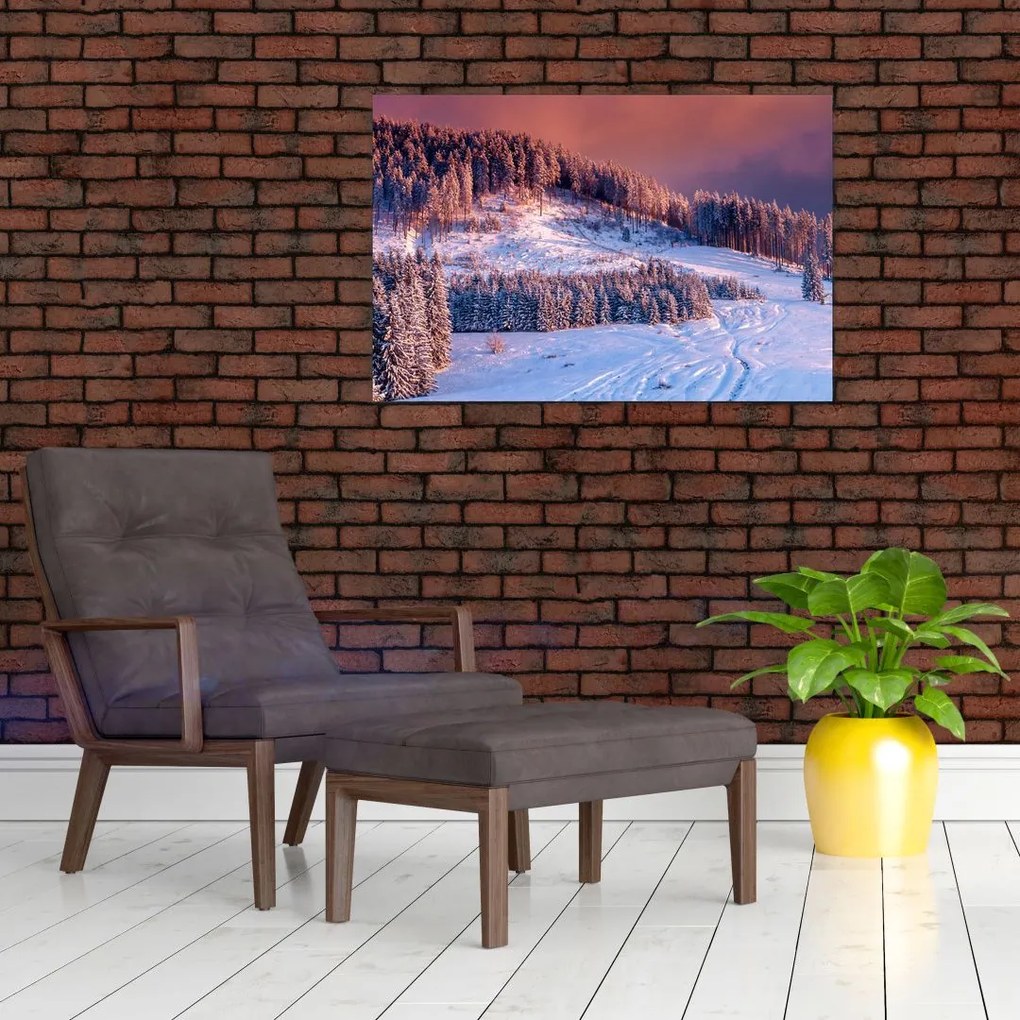 Tablou - Peisaj de iarnă (90x60 cm)