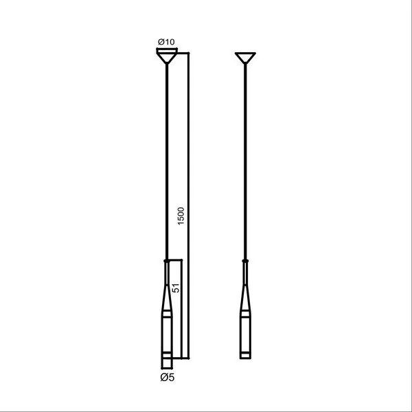Pendul, Lustra design minimalist Conte negru MD1998-1BL ZL