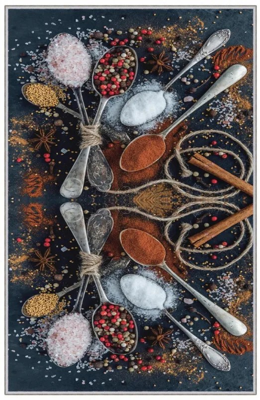 Covor Bucatarie HMNT536, 50x80 cm, Rosu