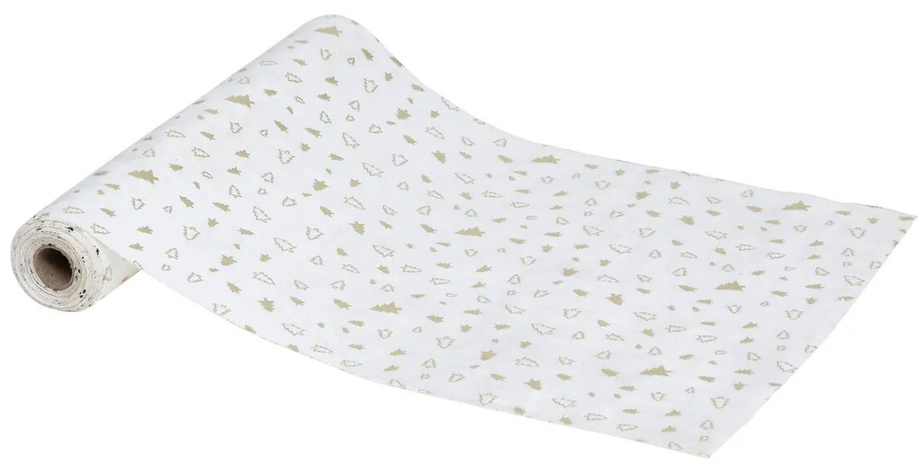 Traversa de masa cu model auriu, 28 x 300 cm