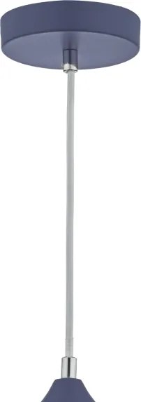 Där Lighting KAE0123 - Lustră suspendată pe cablu KAELAN 1xE27/60W/230V albastră